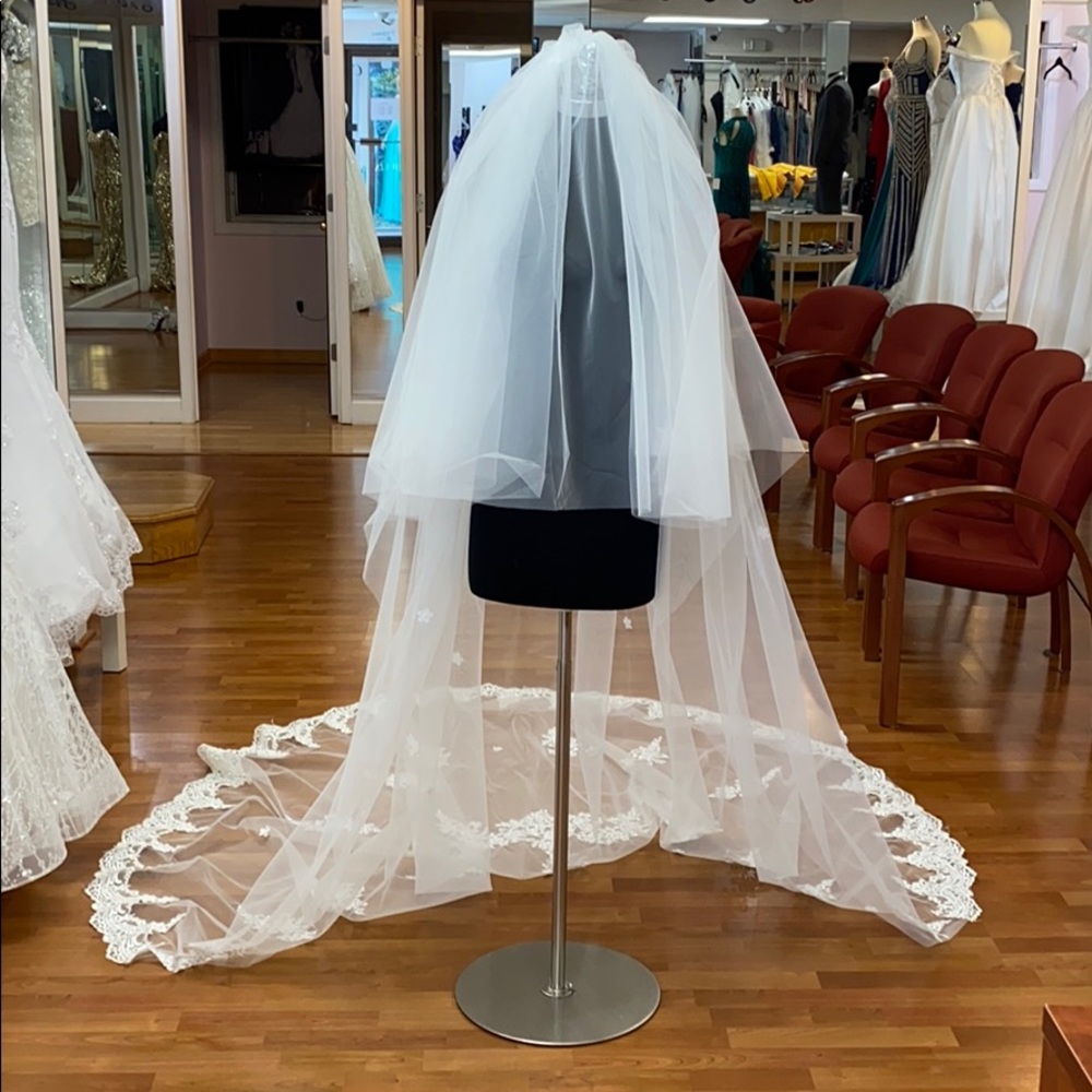 Elegant White Bridal Veil